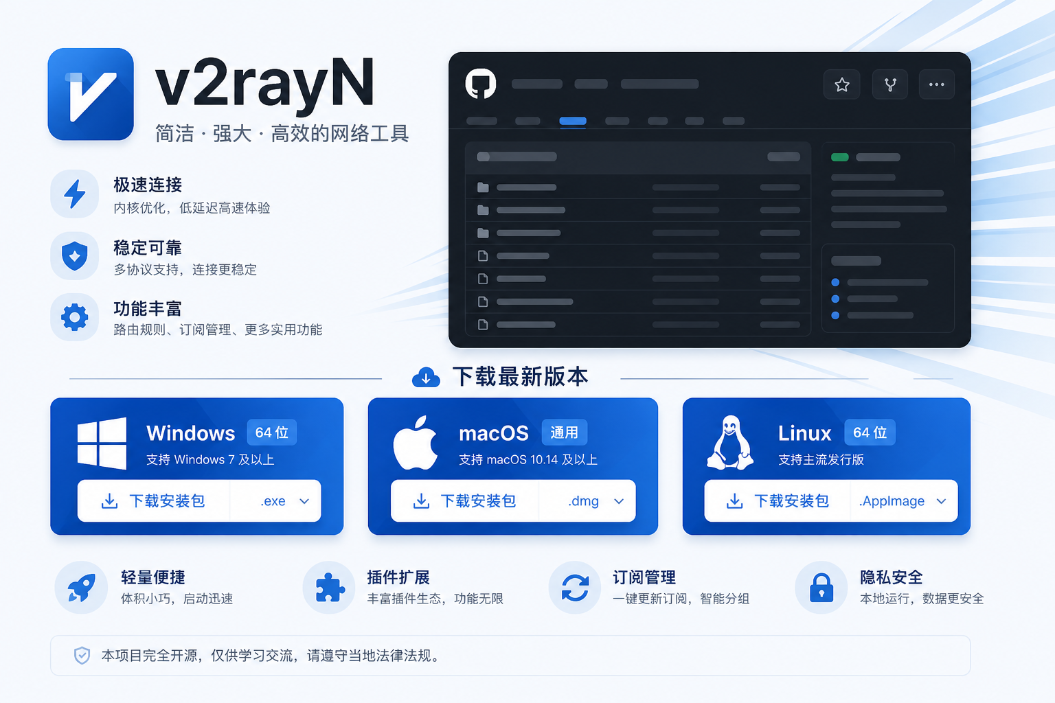 v2rayN 官方项目入口与中文使用说明